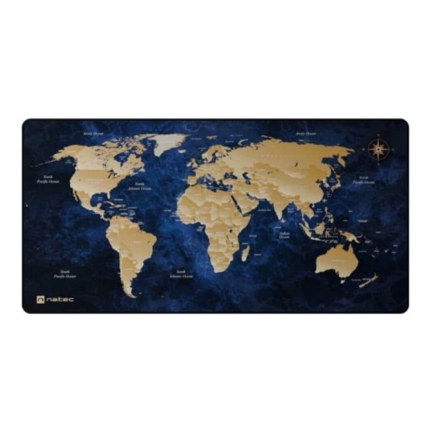 FURY Mousepad Gaming Natec World Deep XL, 800 x 400 mm, Albastru