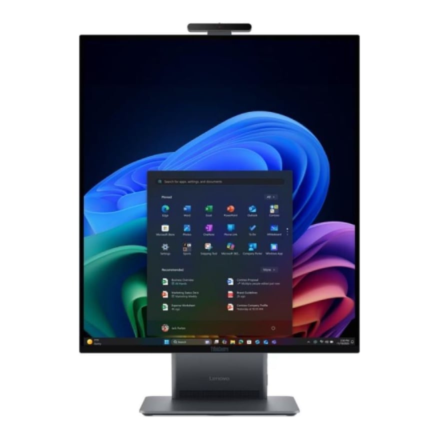 All-in-One Business Lenovo ThinkCentre X AIO cu procesor Intel Core Ultra 7 368H pana la 5 GHz, 27 inch, QHD, 32 GB, Intel Arc 140T, Windows 11 Pro, Luna Grey, 3 ani Garantie
