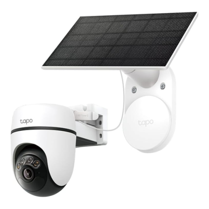 TP-Link Solar Cam 2K Pan/Tilt (2-Cam Kit) HB112, 1/2.8" CMOS Sensor, 2× 850nm IR LED, 2× LED(Color Temperature: 3000K), Pan Mechanical Range: 340° (360° Pan Coverage), Tilt Mechanical Range: 90° (130° Tilt Coverage)