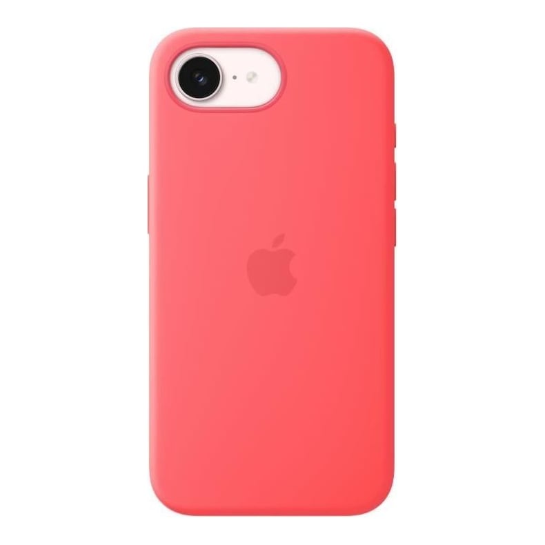 Apple iPhone 17e Silicone Case with MagSafe – Bright Guava