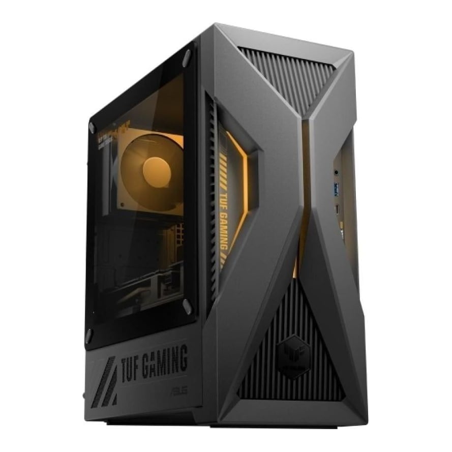 Desktop Gaming ASUS T700 cu procesor Intel Core Ultra 5 225F pana la 4.9 GHz, 16 GB DDR5, 1TB SSD, RTX 5060, Fara OS, Gri, 3 ani Garantie