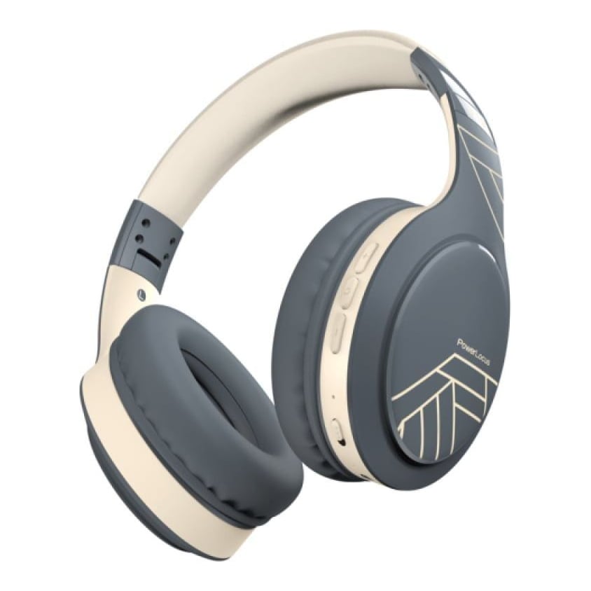 Casti Over-ear PowerLocus P19, Wireless/Wired, Gri