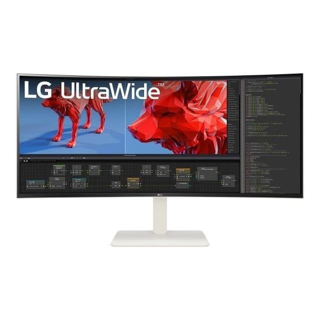 Monitor Consumer LG 38BR85QC-W, 37.5", 3840 x 1600 pixeli, White, 2 ani Garantie