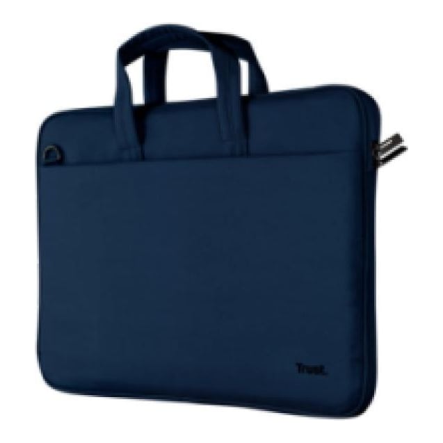 Geanta laptop Trust Bologna Slim, albastra, 2 ani garantie