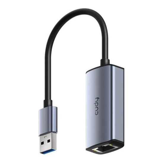 Hub USB CUDY UE25A USB-A, 1 port, RJ-45, Gri