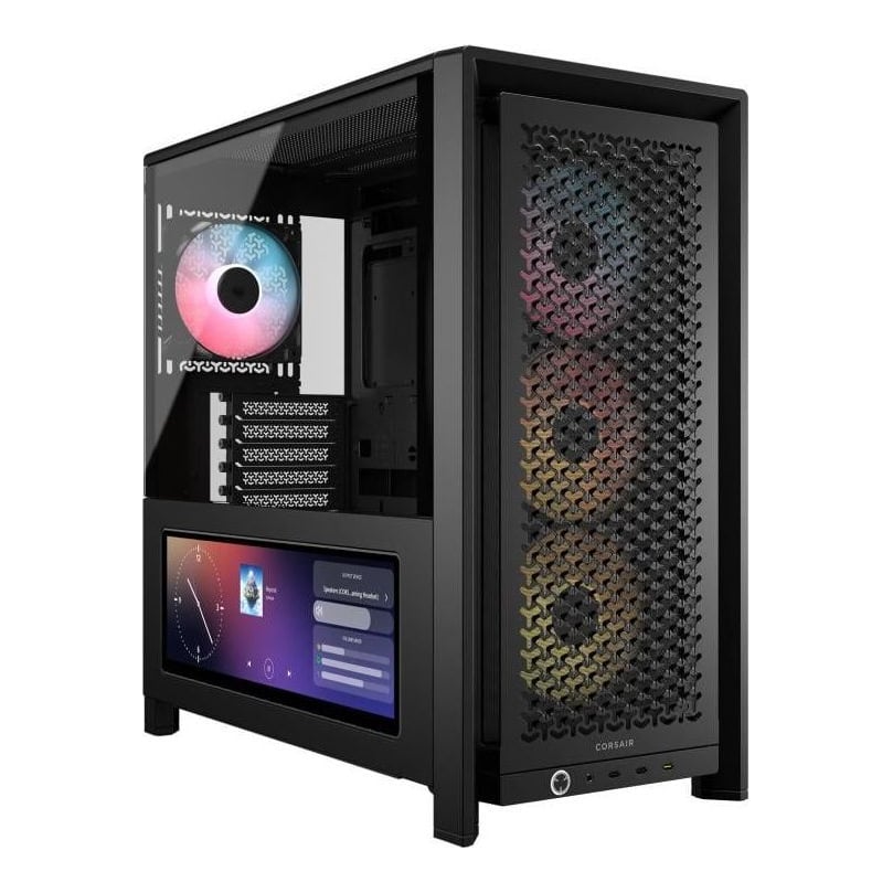 Carcasa Corsair FRAME 4000D LCD RS ARGB, RGB, Mid Tower, Black