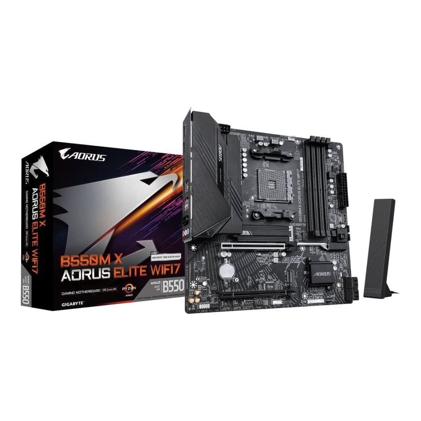 Placa de baza Gigabyte B550M X AORUS ELITE WIFI7, Socket AM4, DDR4, Micro-ATX