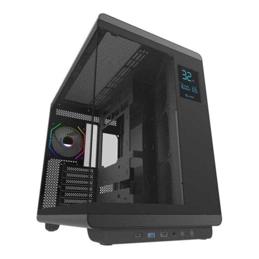 Carcasa AQIRYS Electra Draco, RGB, Mid Tower, Black