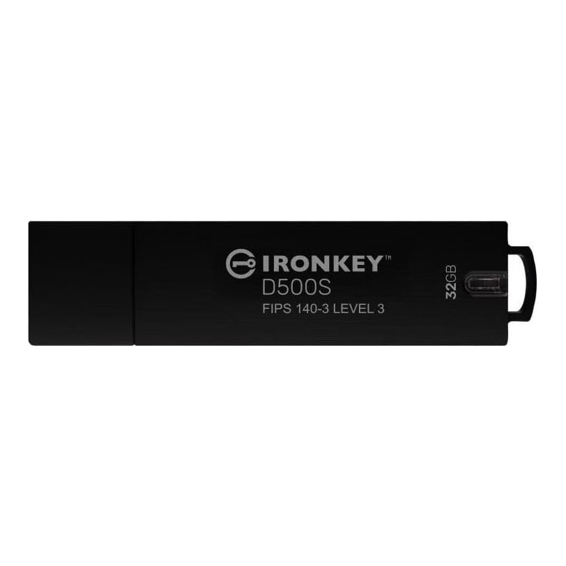 Memorie USB Kingston IronKey D500S 32GB, USB Type-A, Negru