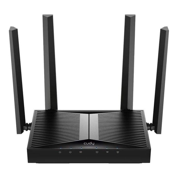 CUDY Router BE3600 Gigabit Dual Band Wi-Fi 7, Chipset Broadcom, standard 802.11be/ax/ac/a/b/g/n, 2882Mbps la 5GHz + 688Mbps la 2.4GHz, 5 x porturi 10/100/1000Mbps, 4 x 5dBi antene fixe, WiFi router/AP/ Repeater/WISP Mode, PPTP/L2TP/OpenVPN/WireGuard, MLO, MU-MIMO, Guest network, WPS, DDNS, IPv6