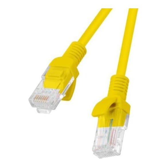Patchcord CAT.6 Utp 0.5M Yellow Fluke Passed Lanberg