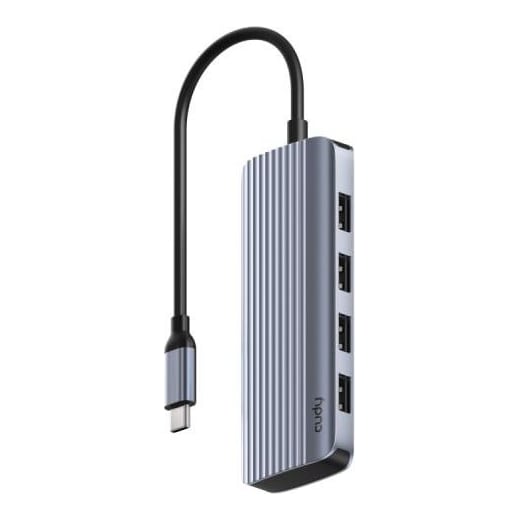 Hub USB CUDY UH500 USB-C, 6 porturi, HDMI, Argintiu