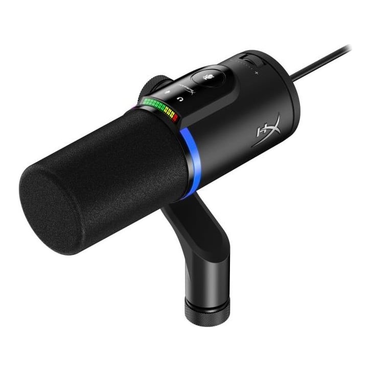 Microfon HP HyperX FlipCast, lungime cablu 3m, continut pachet: Cablu USB-C la USB-C, adaptor USB-C la USB-A, adaptor de la 3/8 inch la 5/8 inch, QSG.