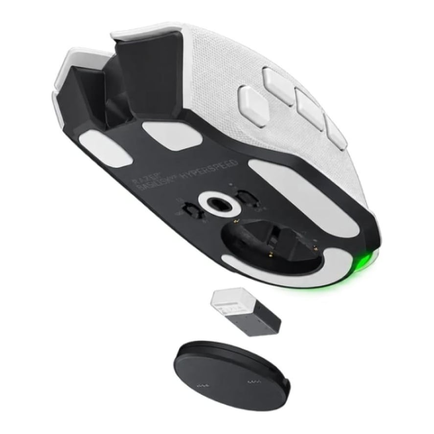Mouse Gaming Wireless Razer Basilisk V4 Hyperspeed, 33000 dpi, Alb