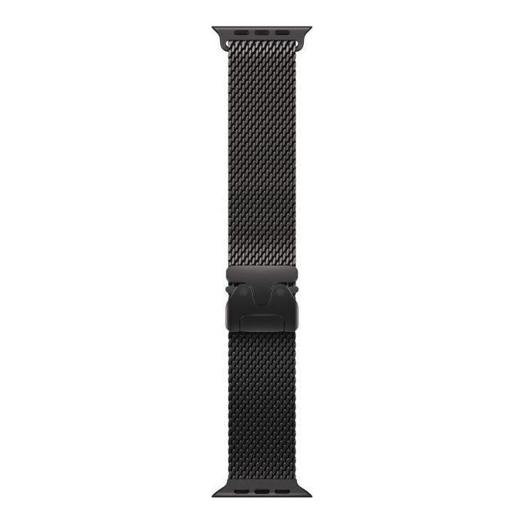 Curea pentru Apple Watch 49mm Black Titanium Milanese Loop - Large