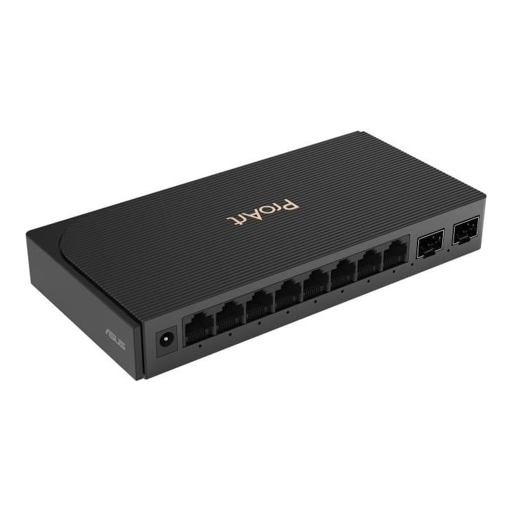 Switch ASUS ProArt PQG-U1080, 8-Port 2.5G + 2-Port 10G SFP+Switch, Negru