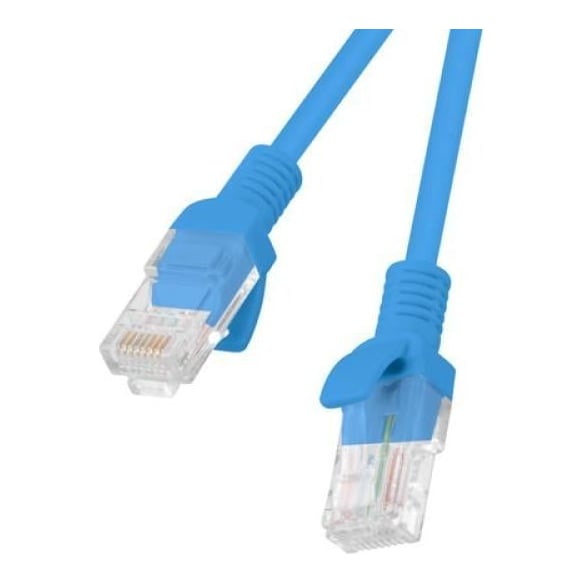 Patchcord CAT.6 Utp 0.5M Blue Fluke Passed Lanberg