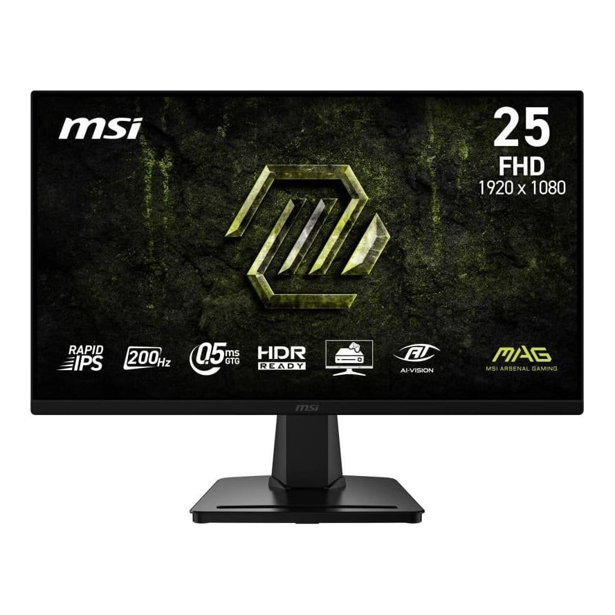 Monitor Gaming MSI MAG 256F E20, 24.5", 1920 x 1080 pixeli, Black, 2 ani Garantie