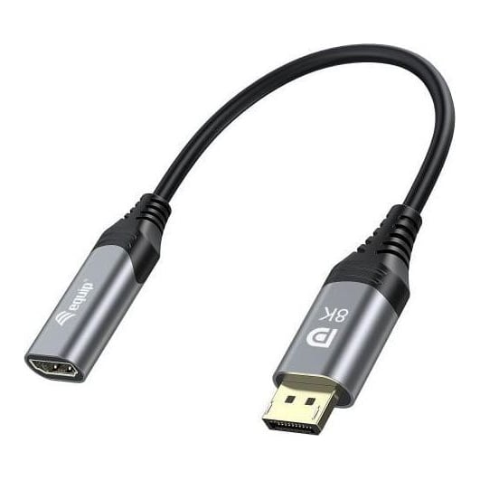 Equip 1.4 DisplayPort->HDMI 8K/ 60Hz St/Bu, lungime 0.15m gri
