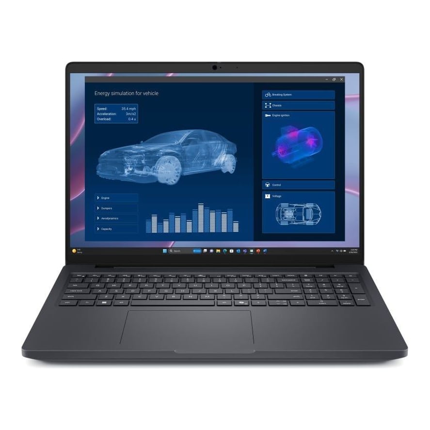 Laptop Workstation DELL Pro Max 16 MC16255, cu procesor Ryzen AI 5 340, 16'' IPS, 16 GB LPDDR5x, 256 GB, AMD Radeon 840M, Windows 11 Pro, 3 ani Garantie