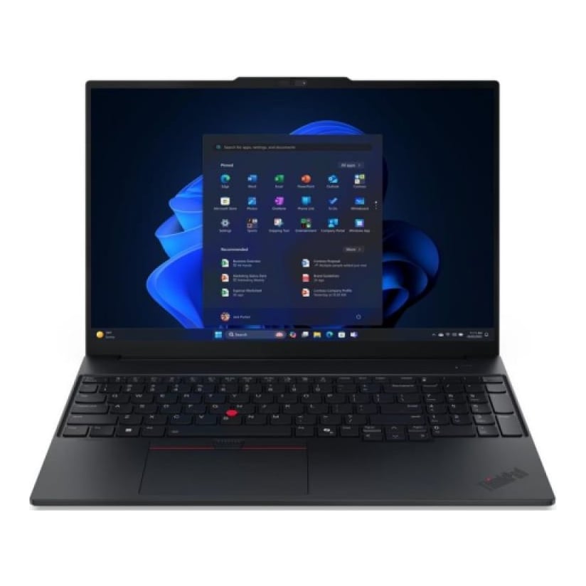 Lenovo Laptop ThinkPad E16 Gen 3 (Intel); 16" WQXGA (2560x1600) IPS 400nits Anti-glare, 100% sRGB, 120Hz; Intel Core™ Ultra 7 256V, 8C (4P + 4LPE) / 8T, Max Turbo up to 4.8GHz, 12MB Intel® Smart Cache; Copilot+ PC; Integrated Intel® AI Boost, up to 47 TOPS; Video Integrated Intel® Arc™ Graphics 140V; RAM