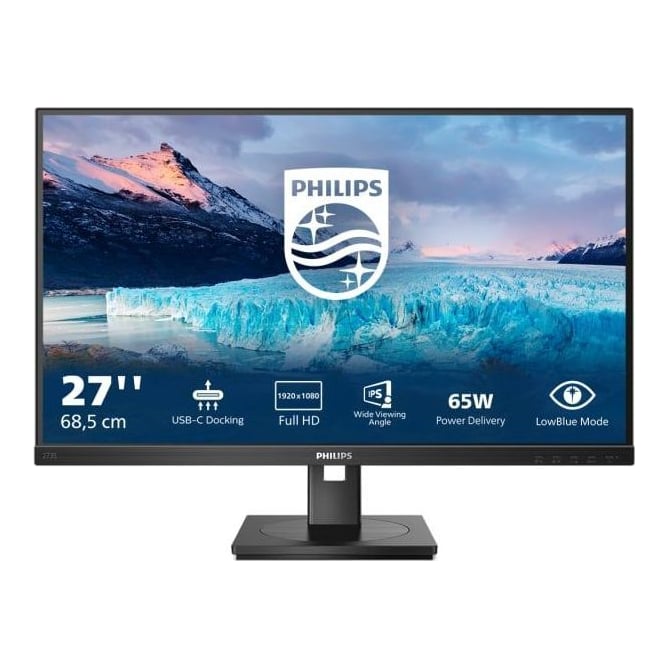 Monitor Consumer Philips 273S1/00, 27", 1920 x 1080 pixeli, Black, 2 ani Garantie