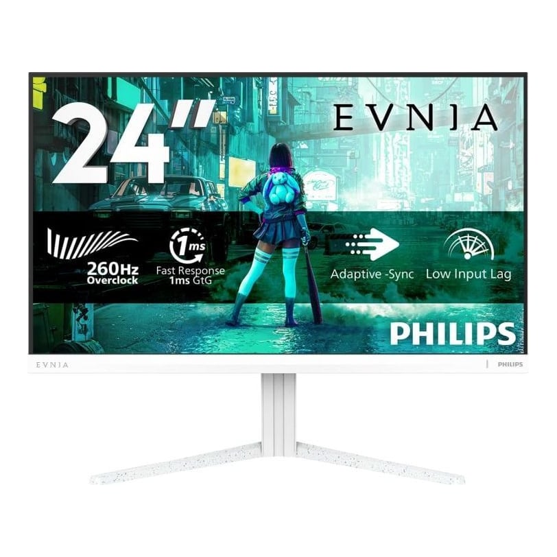 Monitor Gaming Philips Evnia 3000 24" 24M2N3201P/00, 1920 x 1080 pixeli, White, 3 ani Garantie