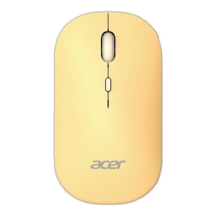 Mouse Wireless Acer AMR130, 1600 dpi, Galben