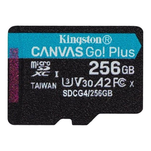 Kingston 256GB microSDXC Canvas Go Plus Gen4 200R