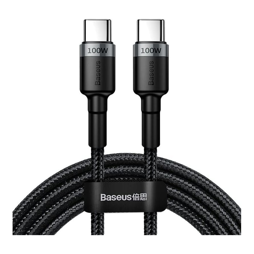 OTHER Cablu Date si Incarcare USB-C - USB-C Baseus Cafule, 100W, 2m, Gri CATKLF-ALG1 - 297120 (93E6)