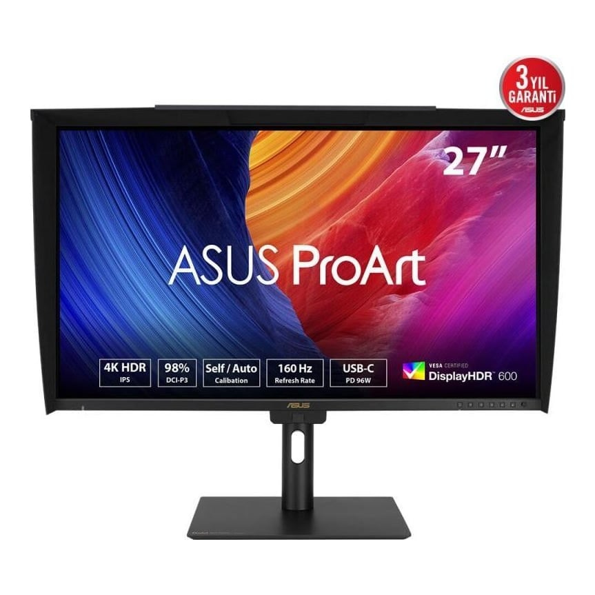 Monitor Consumer ASUS PA27UCGE, 27", 3840 x 2160 pixeli, Black, 2 ani Garantie
