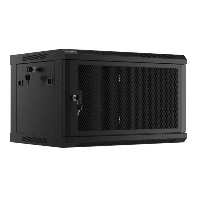 LANBERG Dulap rack de perete 19", 6U negru
