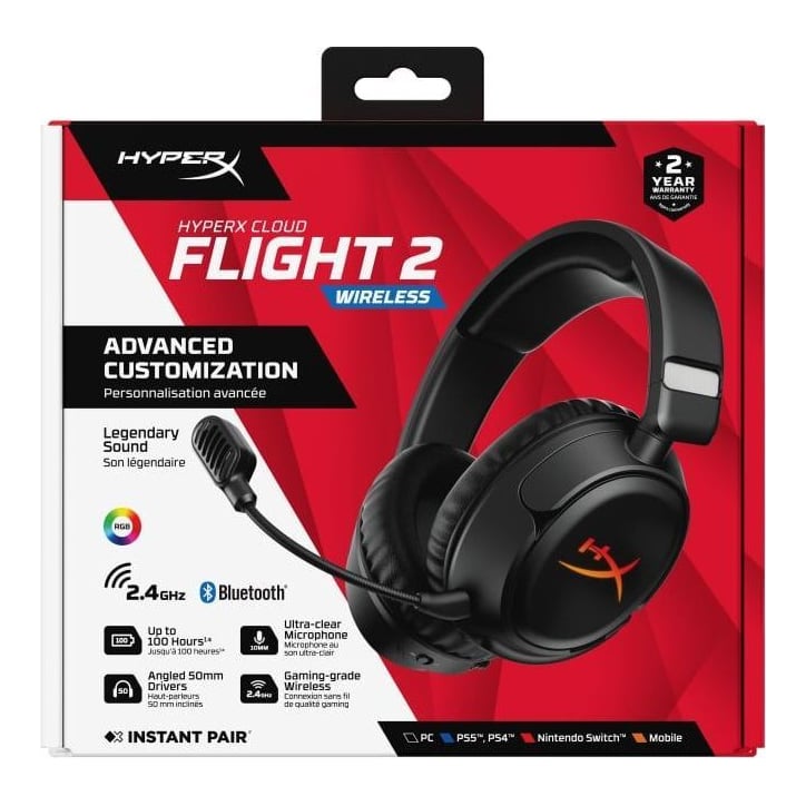 HP HyperX Cloud Flight 2 WL BK GAM HS