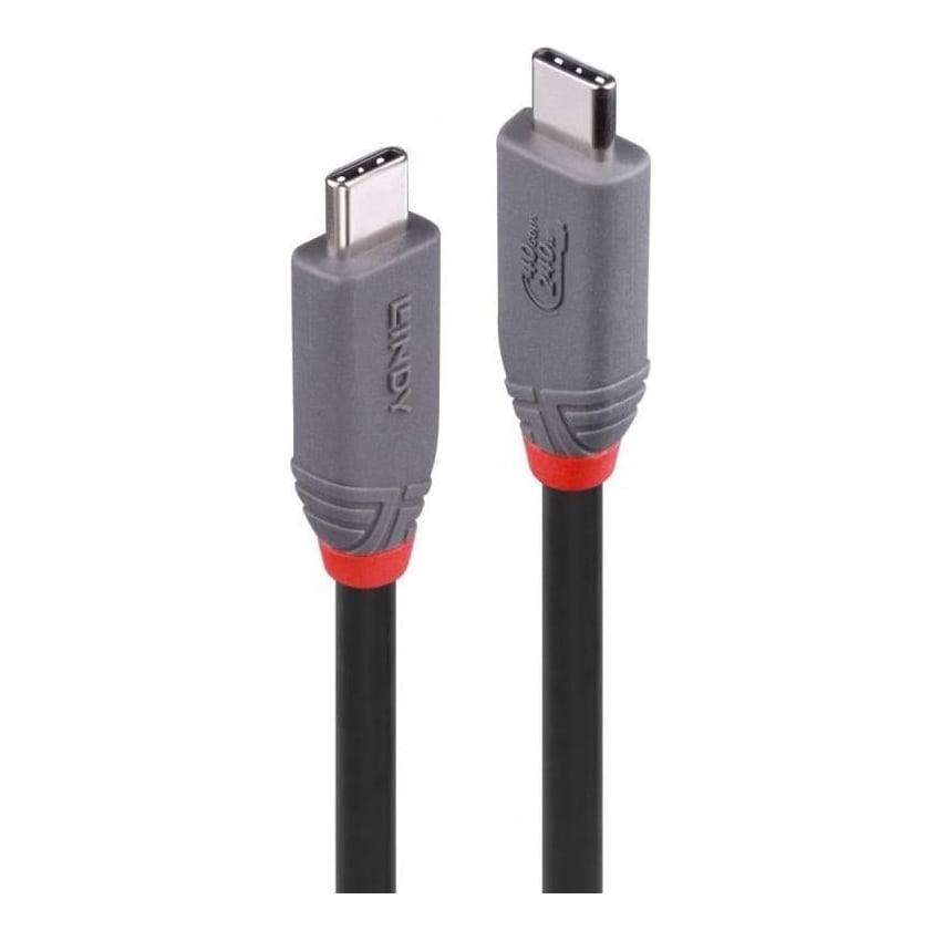 Cablu Lindy USB4 Type C , lungime 1.5m, Supported Bandwidth: 40Gbps, Maximum Power: PD 3.1 with ERP up to 240W (48V 5A), Maximum Resolution: 3840x2160@60Hz, 7680x4320@60Hz