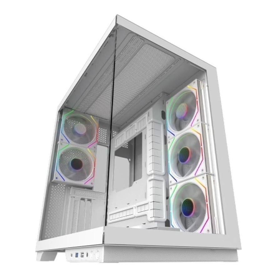 Carcasa AQIRYS Janus, RGB, Mid Tower, White