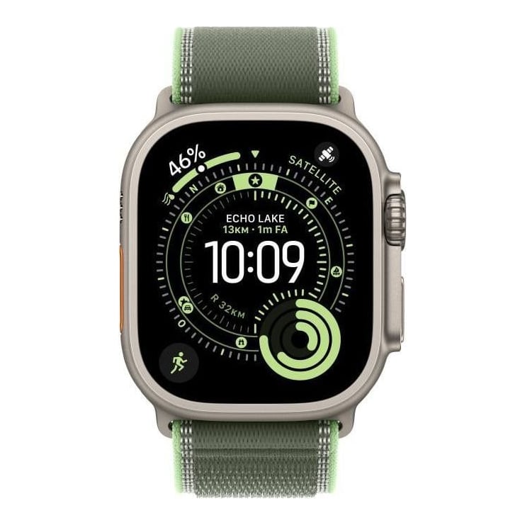Apple Aw Band 49MM Trail Gn/Neon Nat Titan S/M