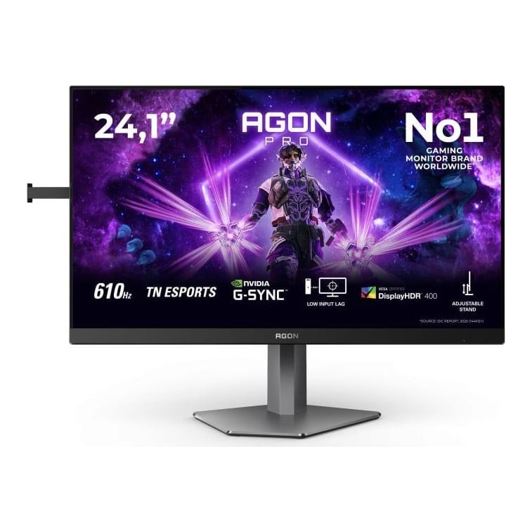 Monitor Gaming AOC AG246FK6, 24.1", 1920 x 1080 pixeli, Black, Grey, 3 ani Garantie