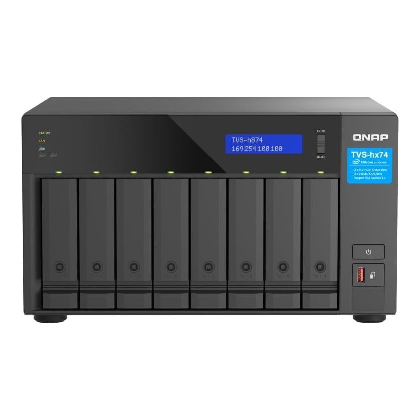 NAS QNAP H874 8-Bay, CPU Intel® Core i7