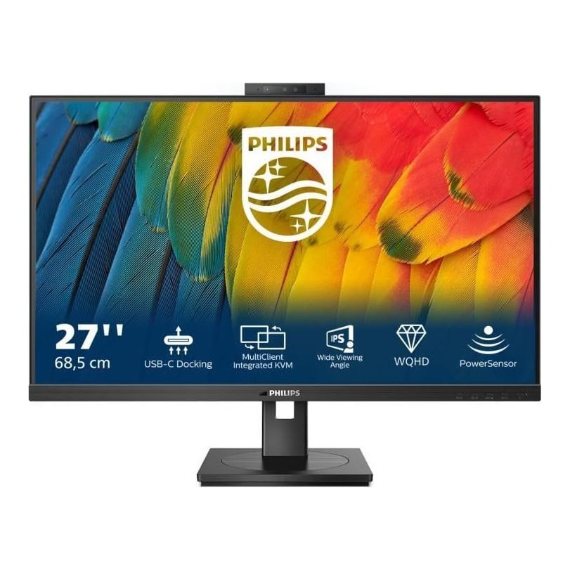 Monitor Commercial Philips 27B1U5601H/00, 27", 2560 x 1440 pixeli, Black, 3 ani Garantie