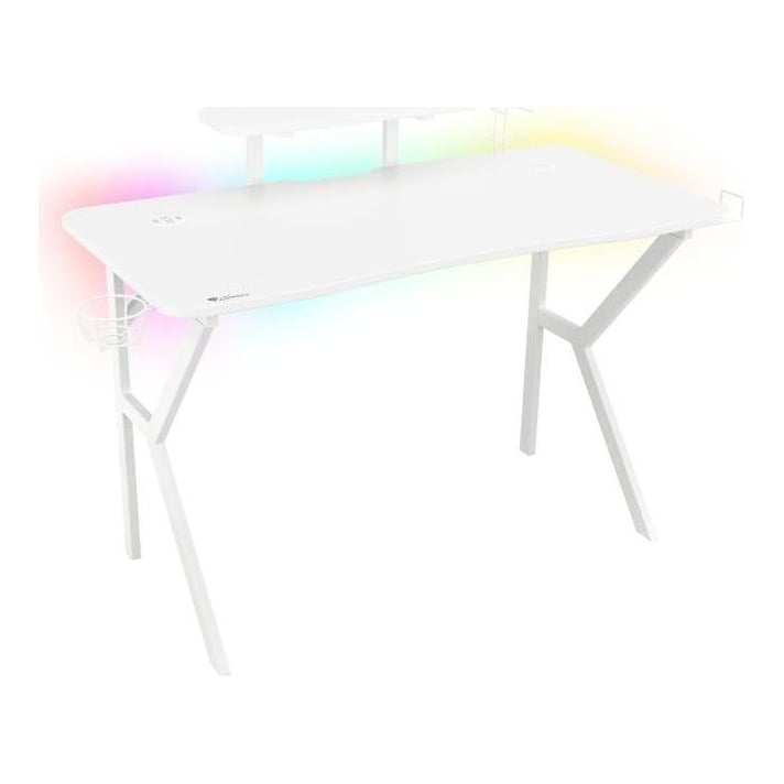 Birou gaming Genesis Holm 320 RGB alb