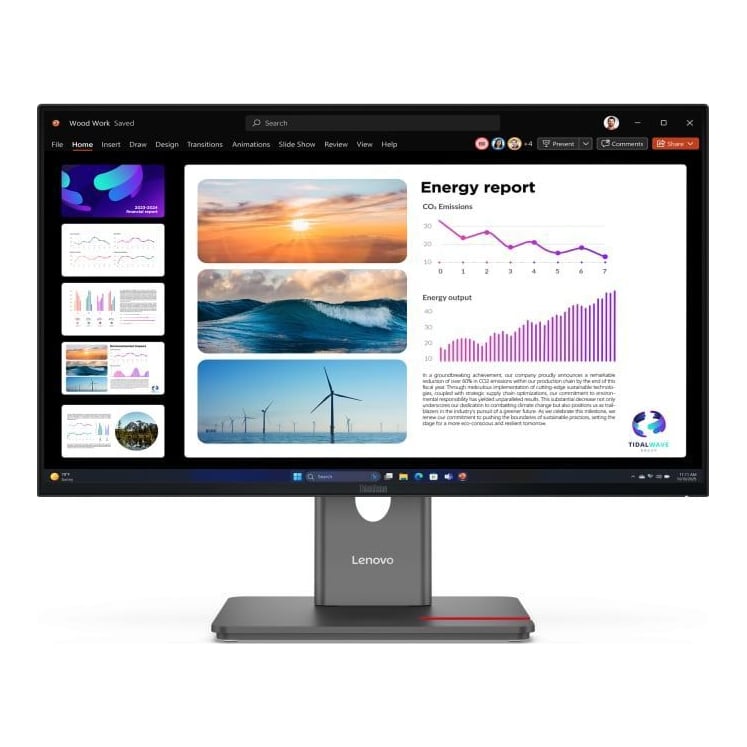 Monitor Consumer Lenovo ThinkVision P24Q-40, 23.8", 2560 x 1440 pixeli, Black, 3 ani Garantie