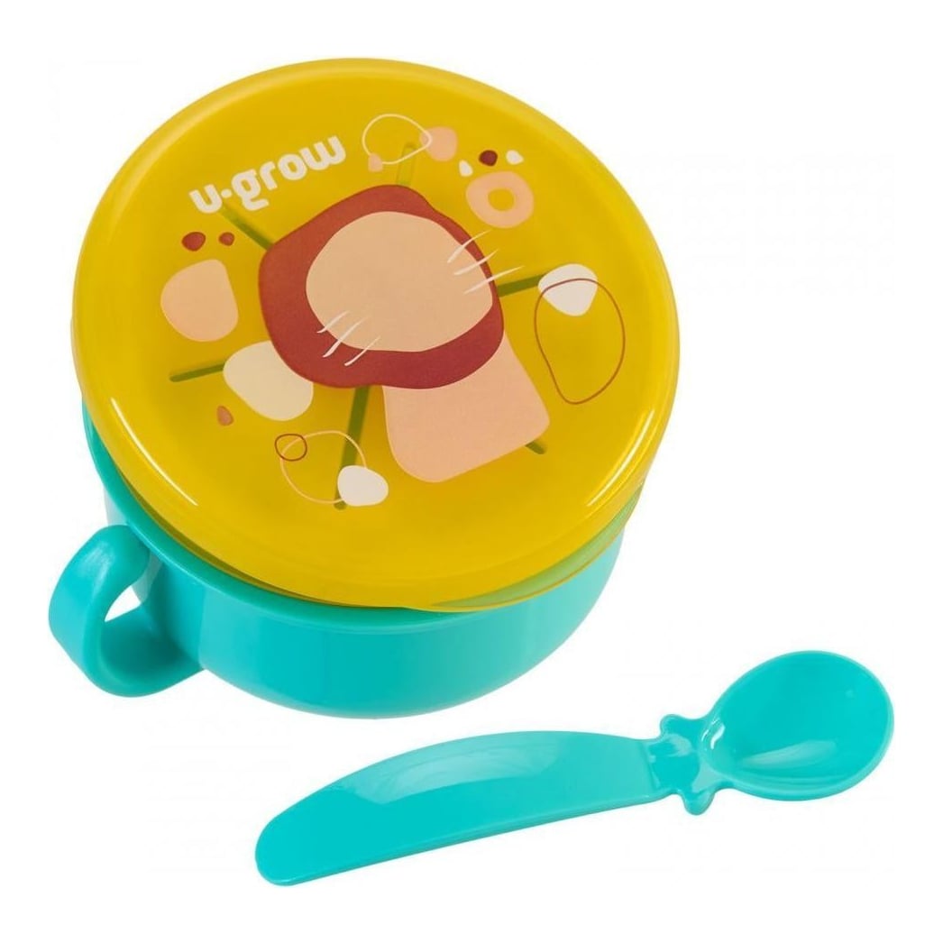 Bol 2 in 1 pentru snackuri, blue, U-Grow