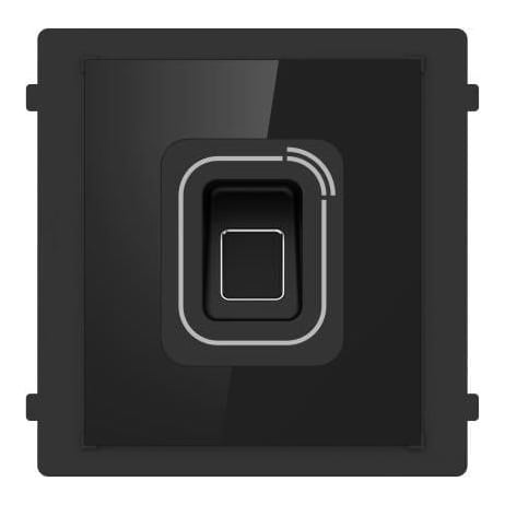 Modul cititor biometric si card Mifare pentru videointerfon modular Hikvision DS-KD-MFB; deschidere usi cu card acces Mifare 13.56 MHz (cardurile nu sunt incluse) si cu amprenta; protectie IP 65; Dimensiuni: 100 mm × 100 mm × 35 mm; Temperatura de functionare: -30°C to +60°C;