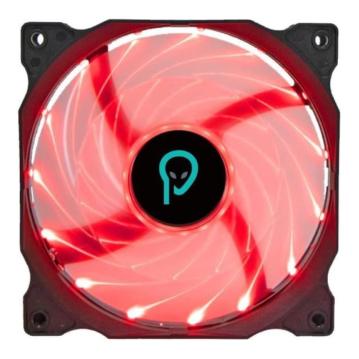 Ventilator Spacer 120mm, 2000RPM, red