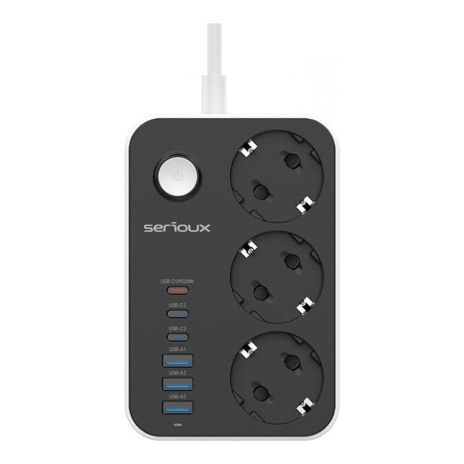 SERIOUX Prelungitor Cu Protectie Srx PS36B