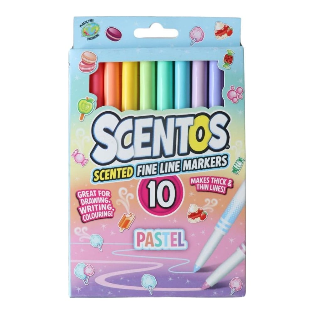 Set 10 Markere Parfumate,pastel, Scentos