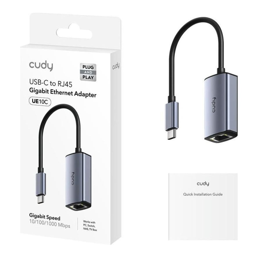 CUDY USB-C to Ethernet Adapter
