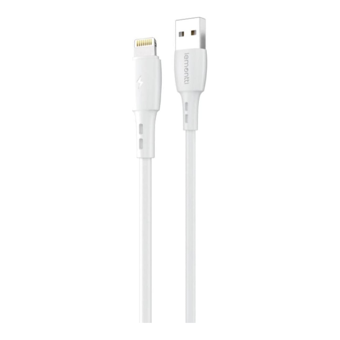 LEMONTTI Cablu Wind Lemontti USB-A la tip Lightning, lungime 0.5m, alb