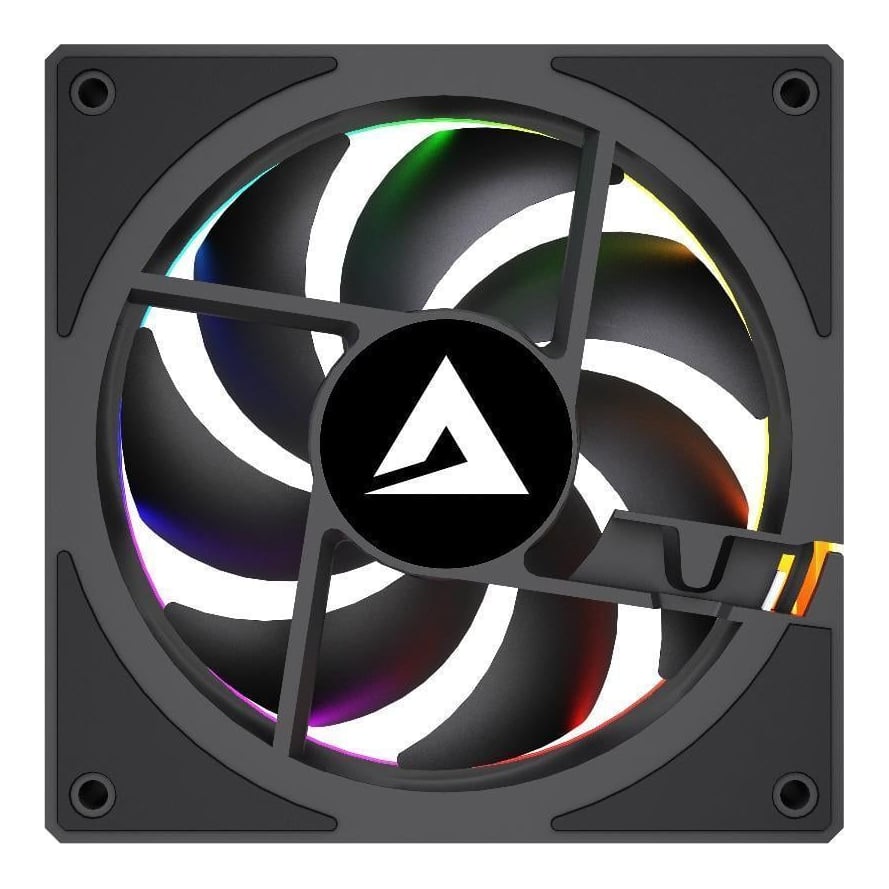 Ventilator Carcasa ALPHAGEAR Radiant Reversed, 12 cm, RGB