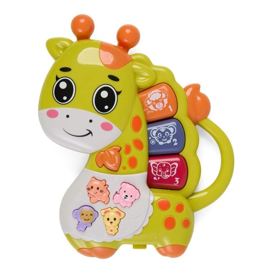 MomKi Jucarie Girafa,lumini Si Sunete,verde